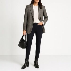 Theory Womens Skinny Legging K Core Scuba Pull On Pants Navy Blue Sz S‎ Workwear